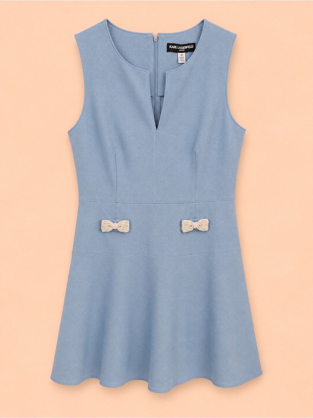 KARL LAGERFELD FIT AND FLARE DRESS